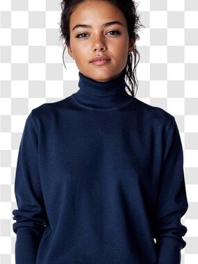 United Colors of Benetton Turtle Neck Black Knit Sweater – Made in Italy Large !